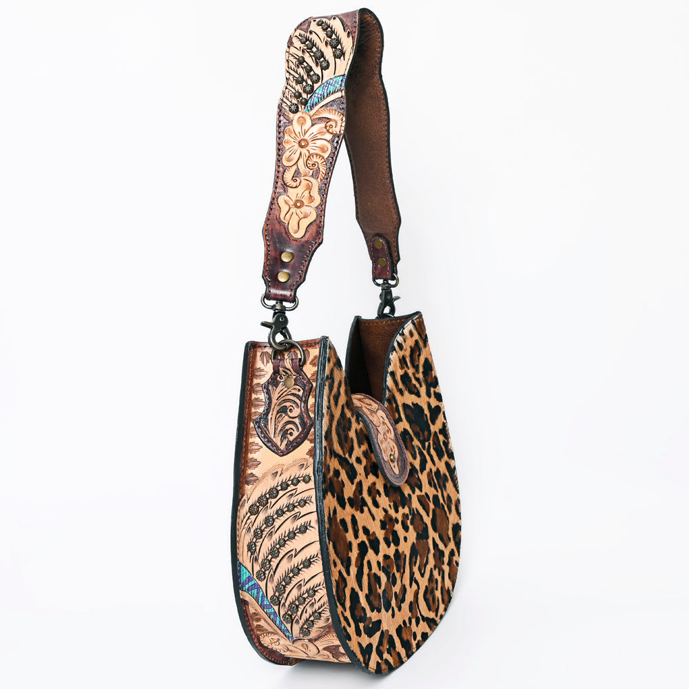 American Darling Hobo Hand Tooled Hair-On Genuine Leather