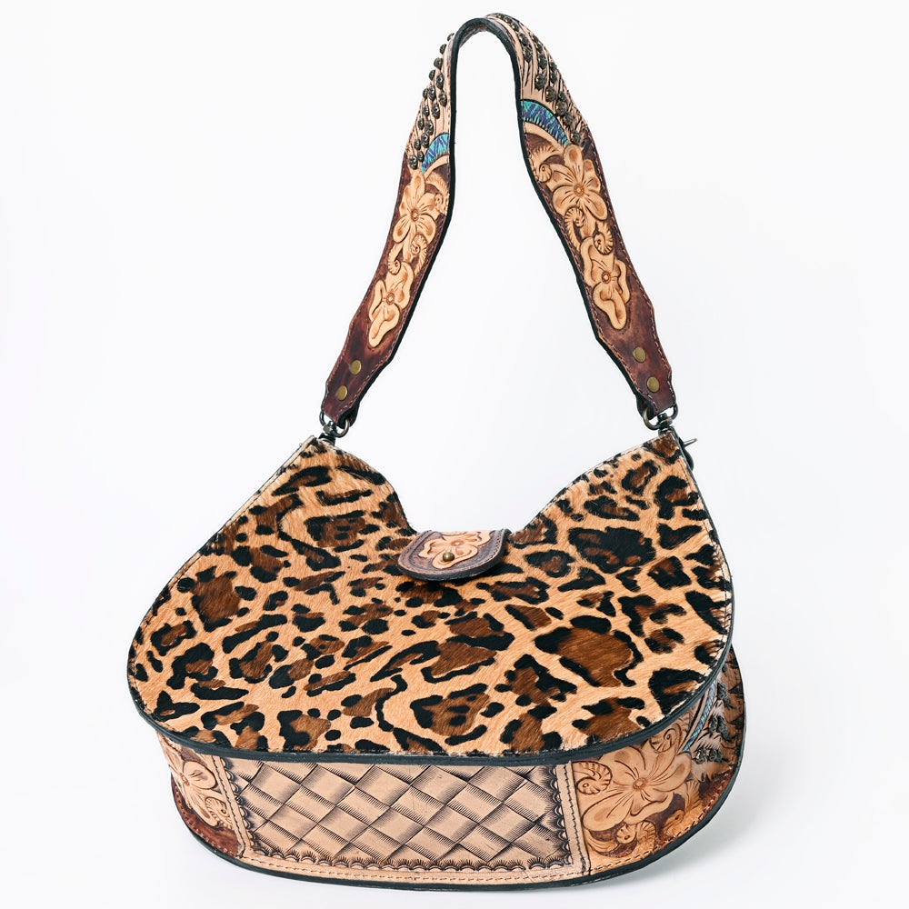 American Darling Hobo Hand Tooled Hair-On Genuine Leather