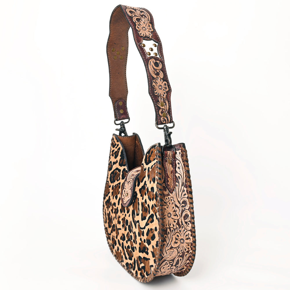 American Darling Hobo Hand Tooled Hair-On Genuine Leather