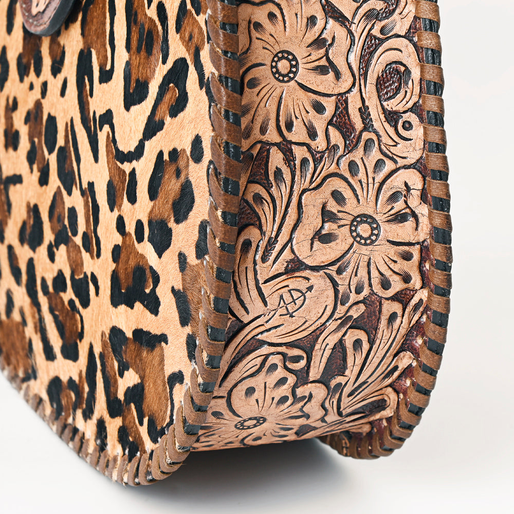 American Darling Hobo Hand Tooled Hair-On Genuine Leather
