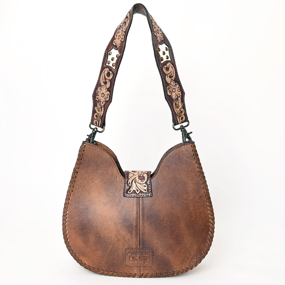 American Darling Hobo Hand Tooled Hair-On Genuine Leather