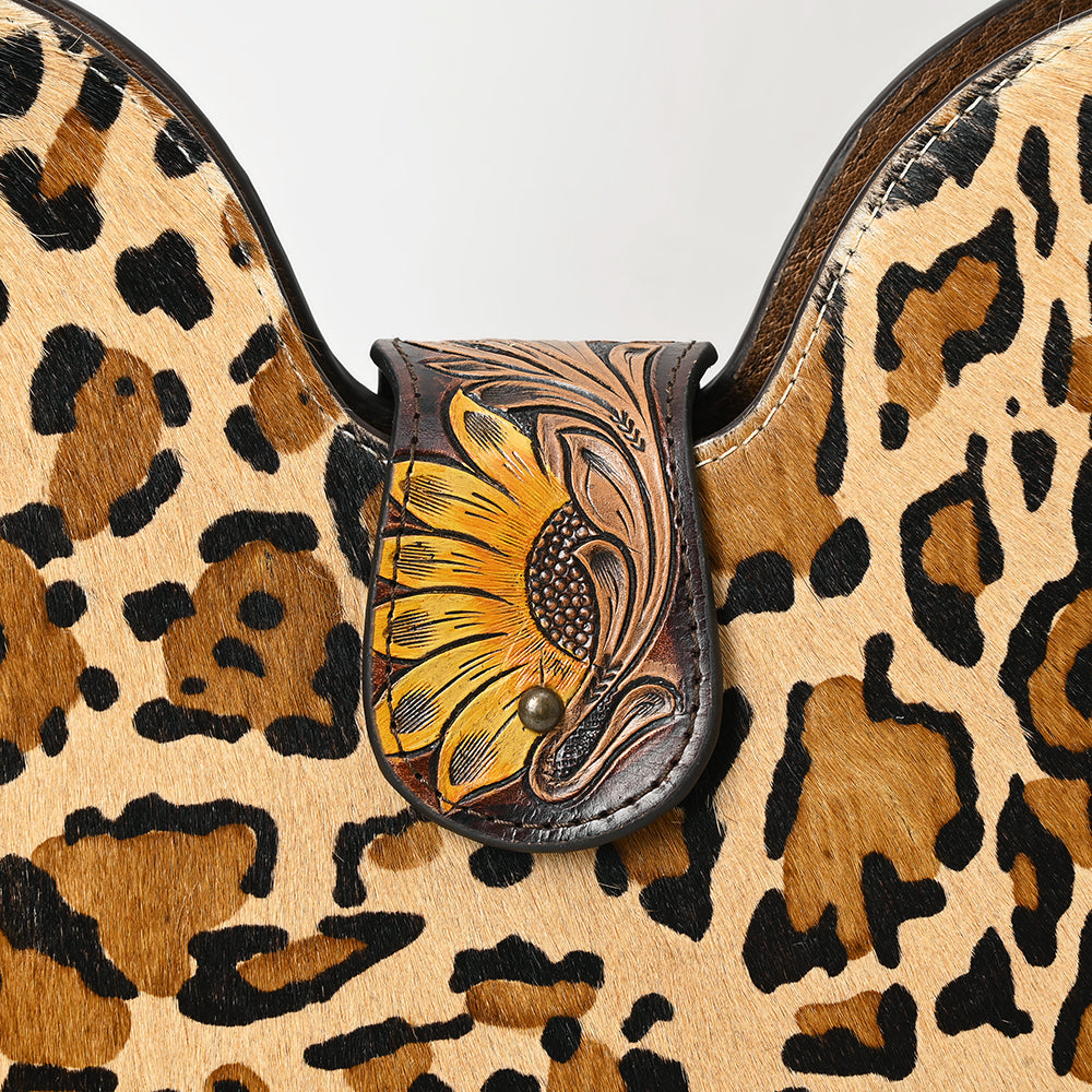 American Darling Hobo Hand Tooled Hair-On Genuine Leather