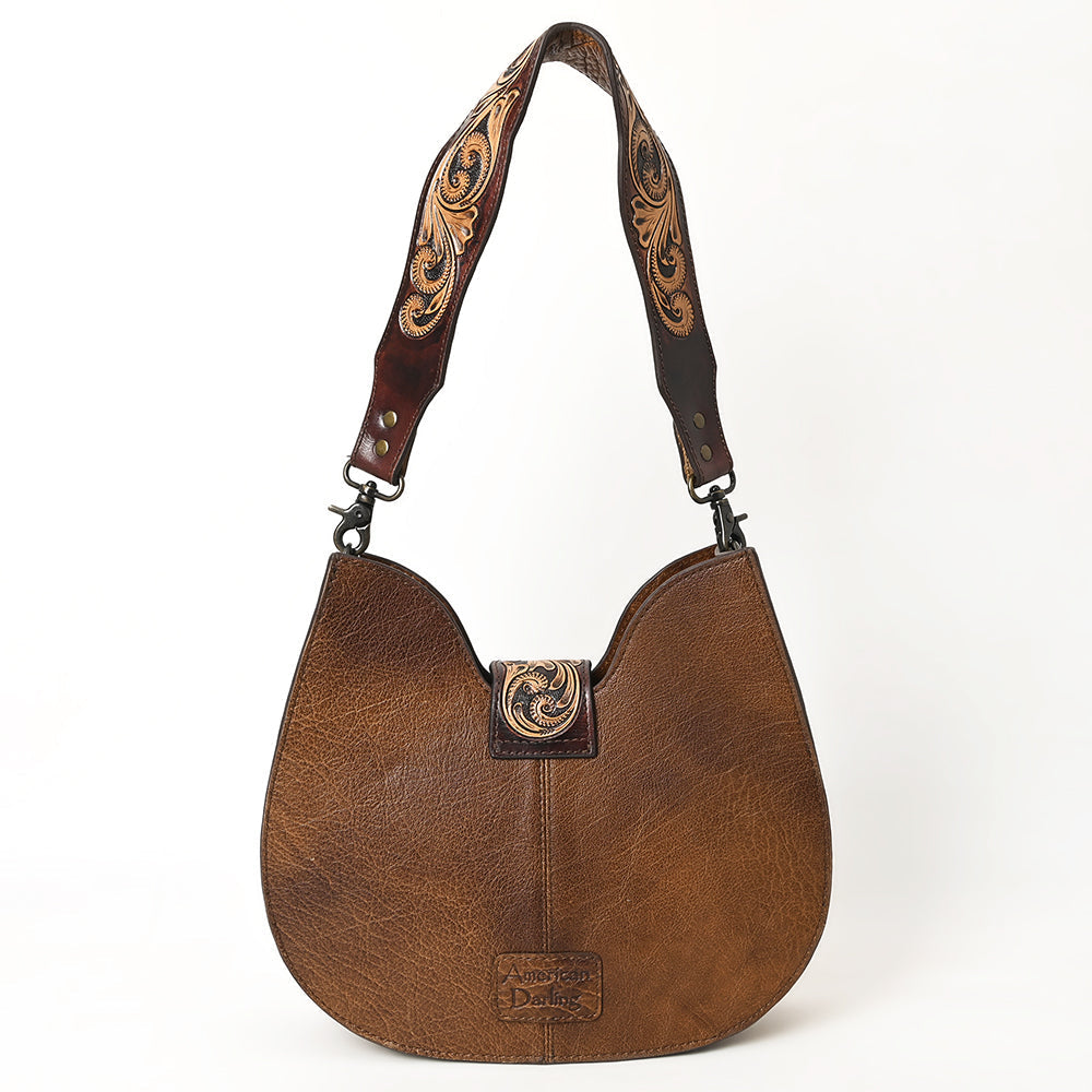 American Darling Hobo Hand Tooled Hair-On Genuine Leather