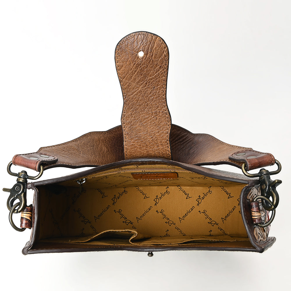 American Darling Hobo Hand Tooled Hair-On Genuine Leather