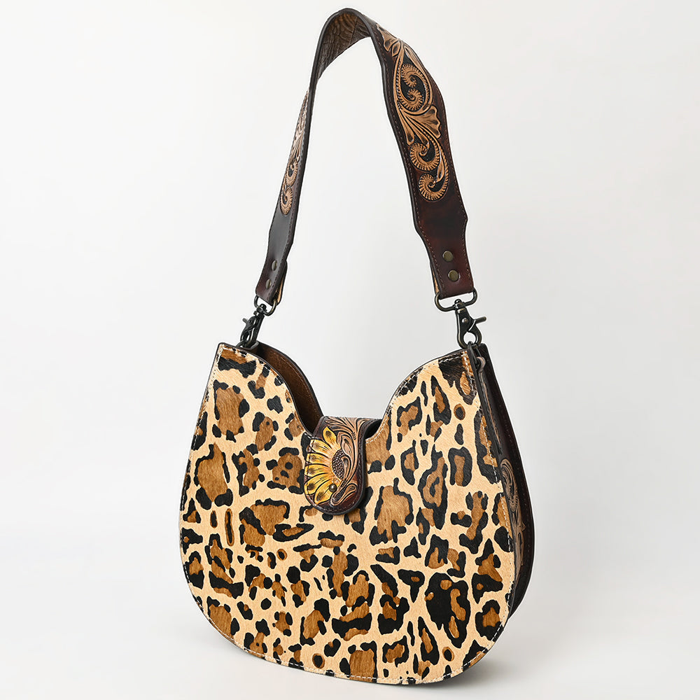 American Darling Hobo Hand Tooled Hair-On Genuine Leather