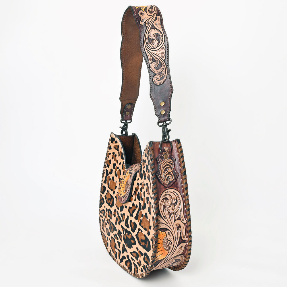 American Darling Hobo Hand Tooled Hair-On Genuine Leather