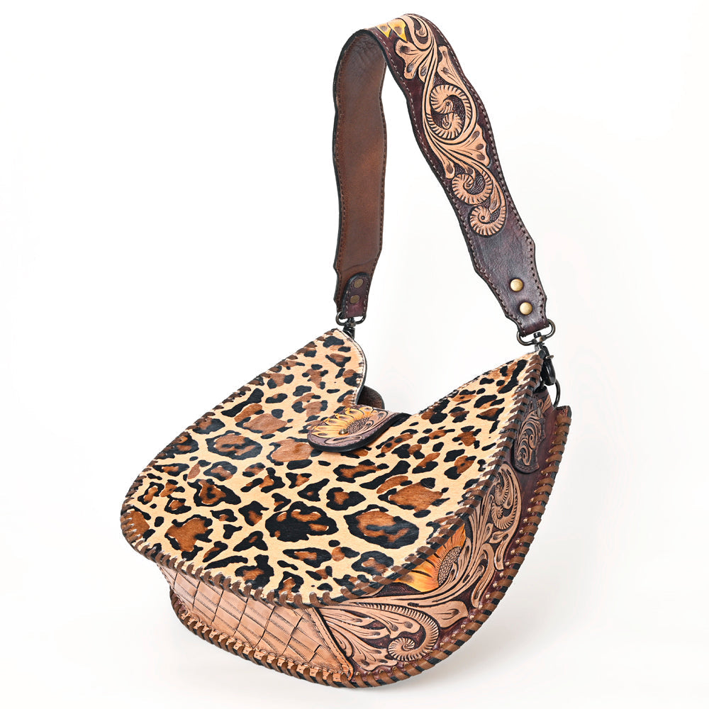 American Darling Hobo Hand Tooled Hair-On Genuine Leather