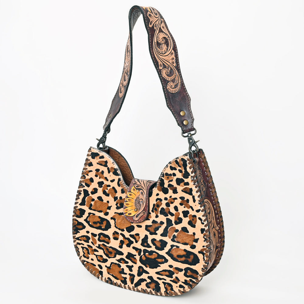 American Darling Hobo Hand Tooled Hair-On Genuine Leather