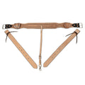 Comfytack Horse Saddle Flank Cinch Girth Handtooled Leather W/ Billets Antique Tan