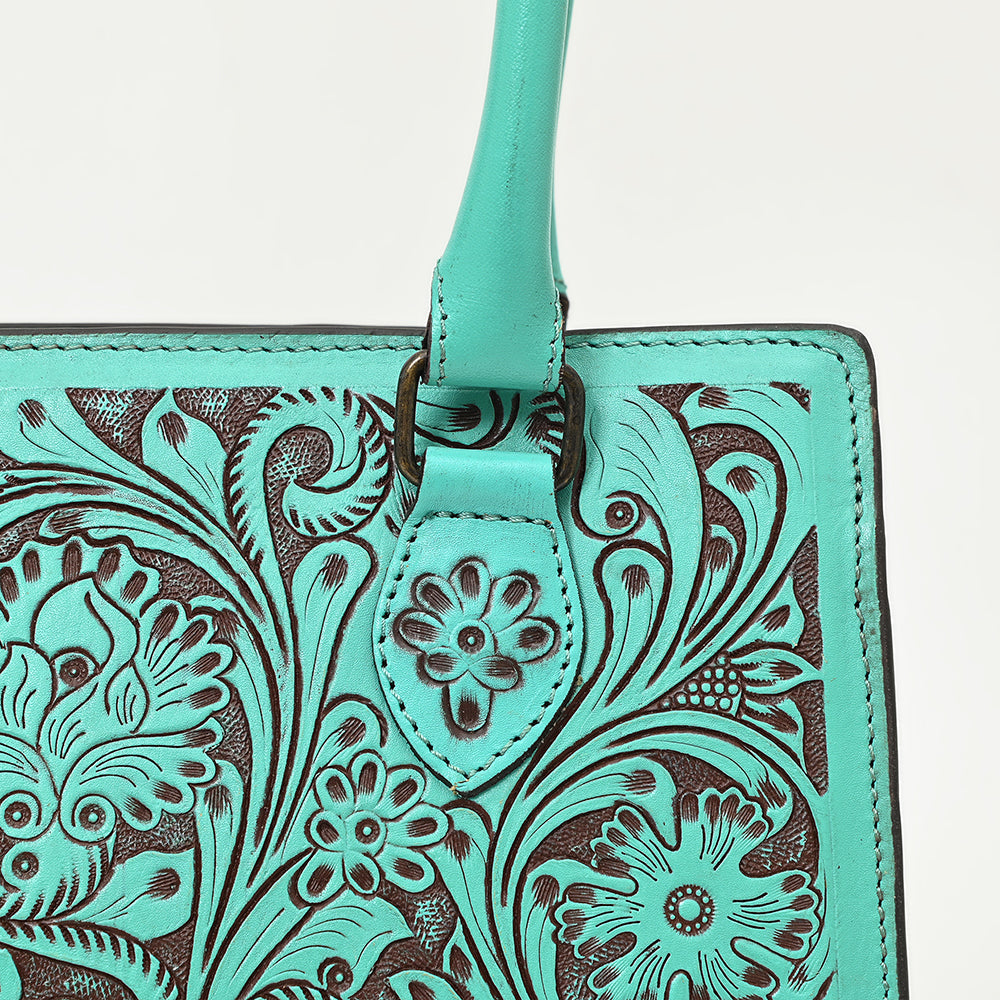 American Darling Hand-Tooled Genuine Leather Bag
