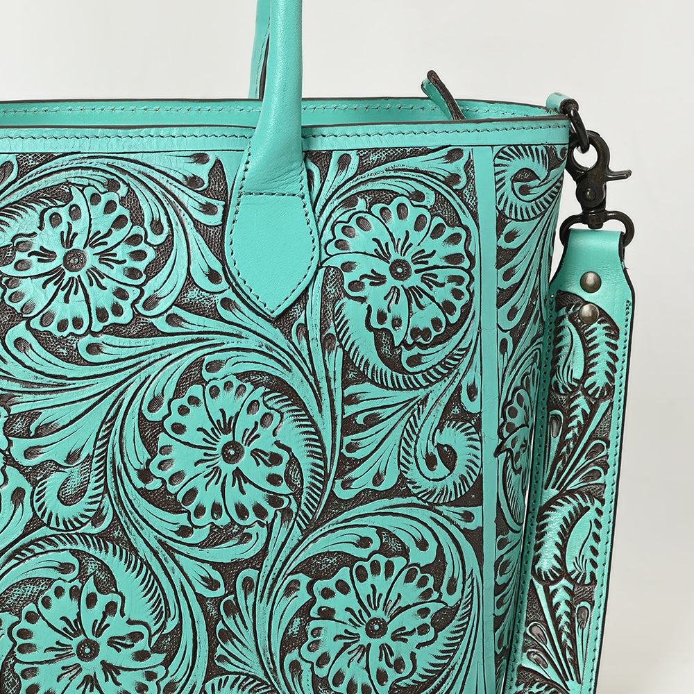 American Darling Hand-Tooled Genuine Leather Bag