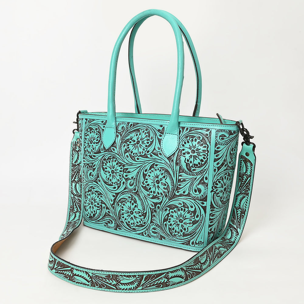 American Darling Hand-Tooled Genuine Leather Bag