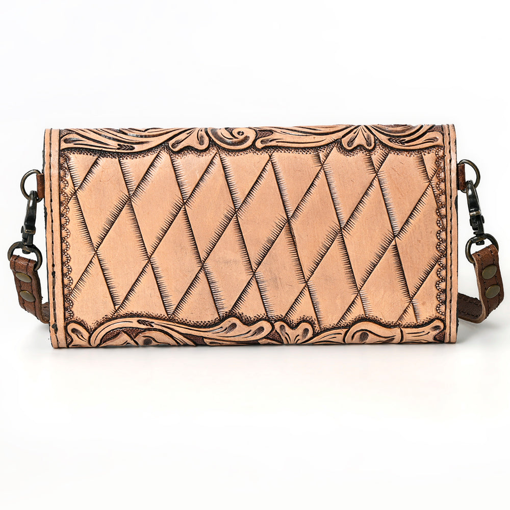 American Darling Wallet Hand Tooled Genuine Leather