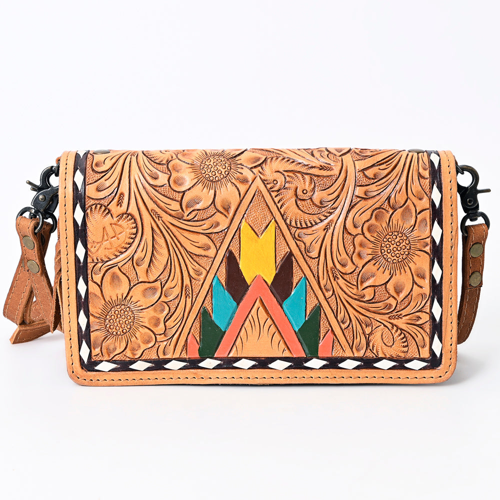American Darling Organiser Bag Handcrafted from Crocodile Embossed Genuine Leather with YKK Zipper and Detachable Strap