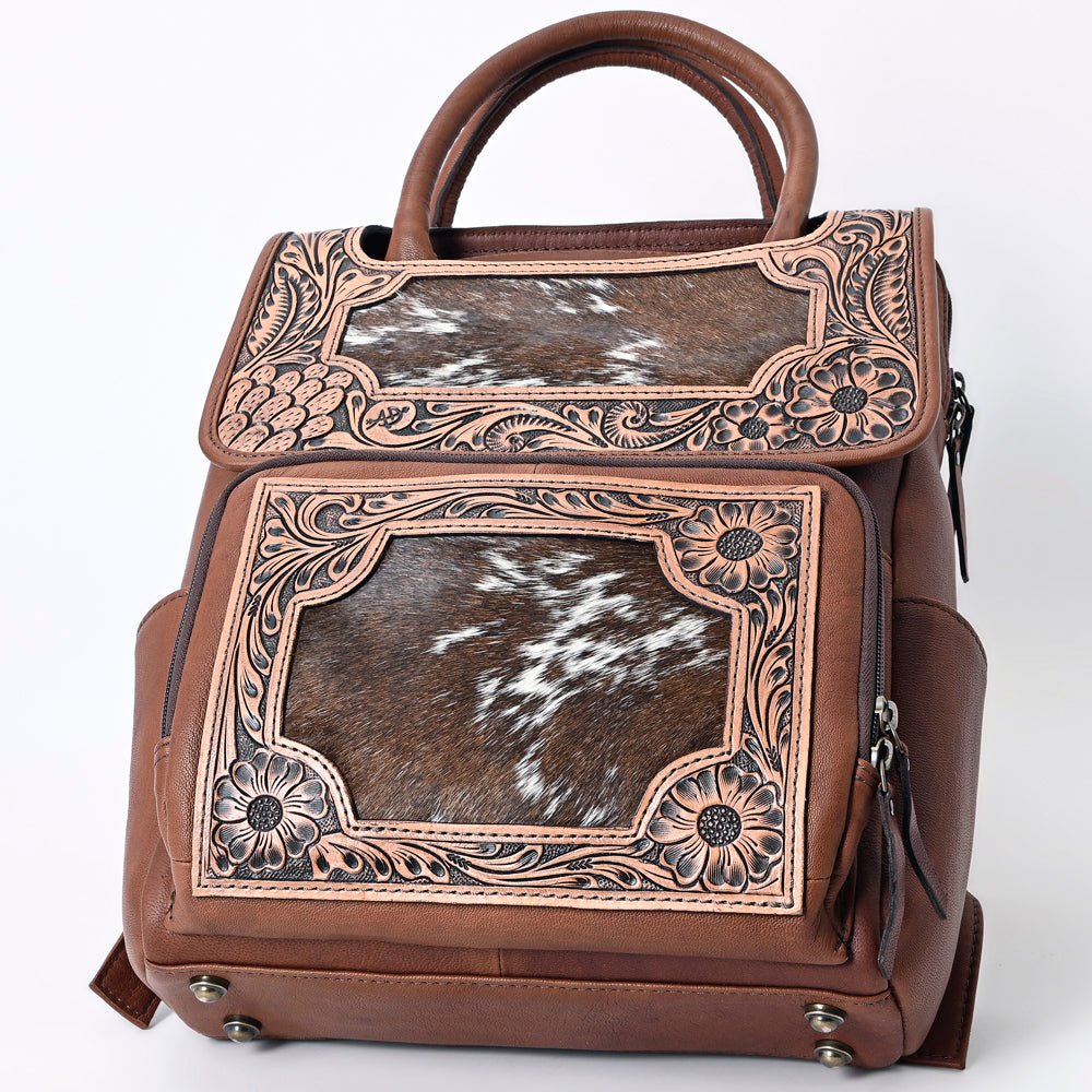 American Darling Backpack Hand Tooled Crocodile embossed Genuine Leather