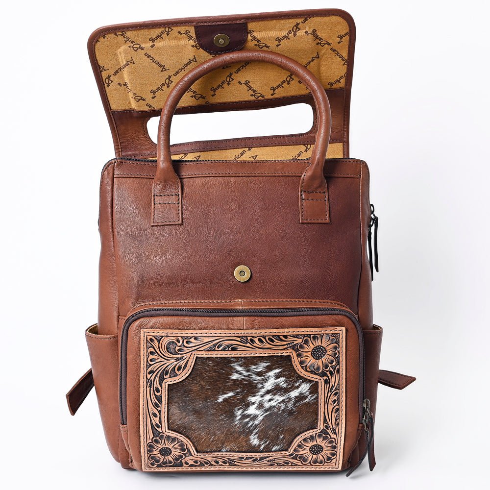 American Darling Backpack Hand Tooled Crocodile embossed Genuine Leather