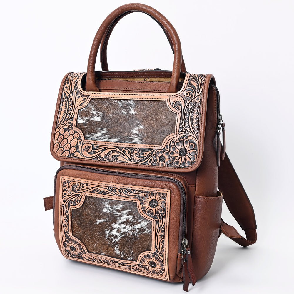American Darling Backpack Hand Tooled Crocodile embossed Genuine Leather