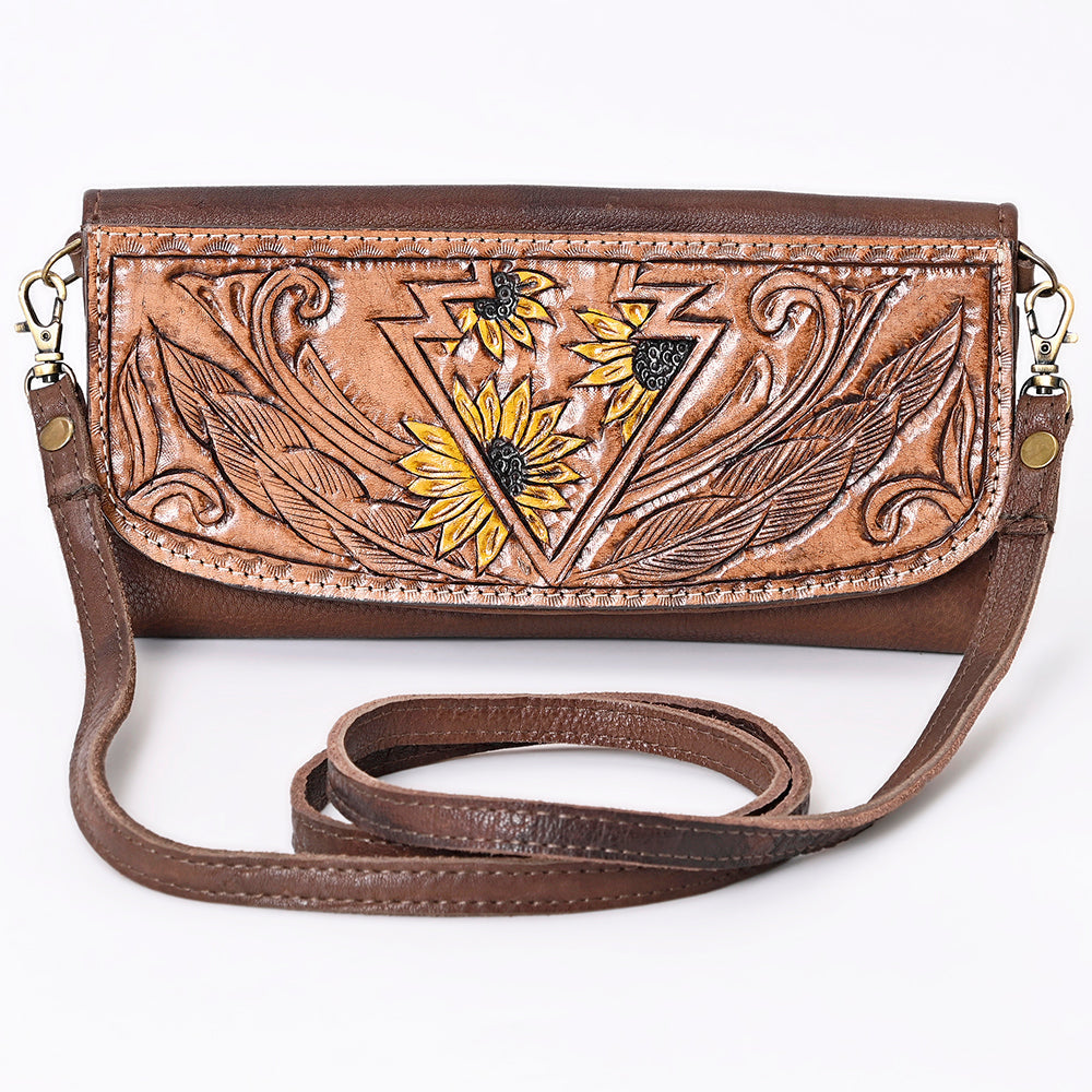 Hand Tooled Hand Painted Genuine Leather