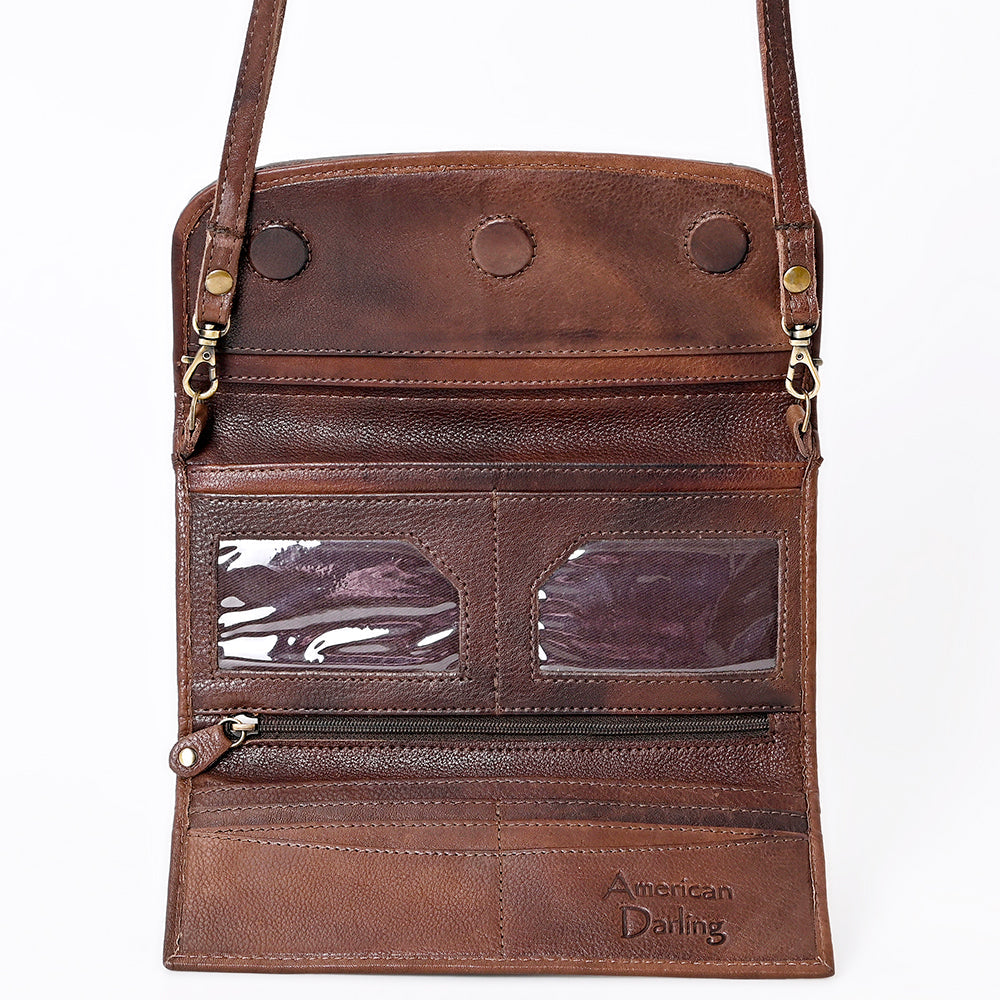 Hand Tooled Hand Painted Genuine Leather