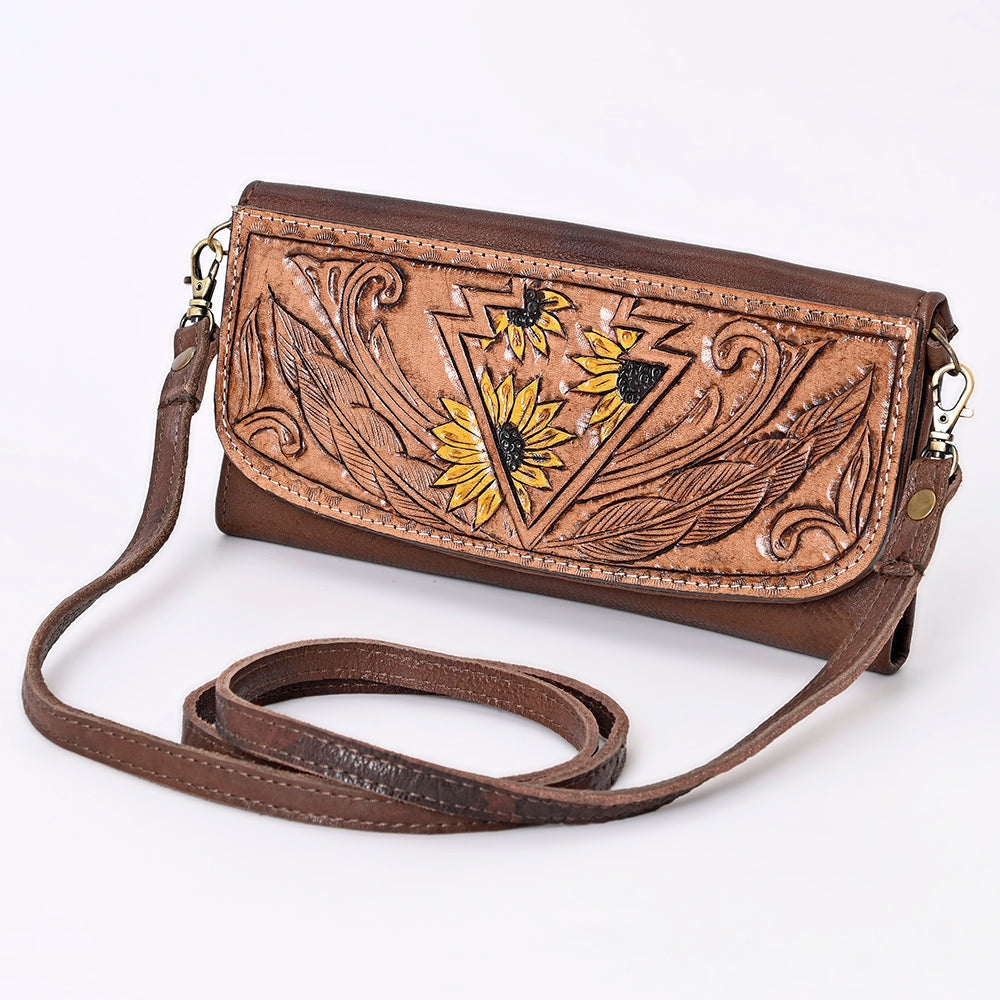 Hand Tooled Hand Painted Genuine Leather