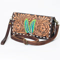 American Darling Organiser Hair-On Hand Tooled Genuine Leather