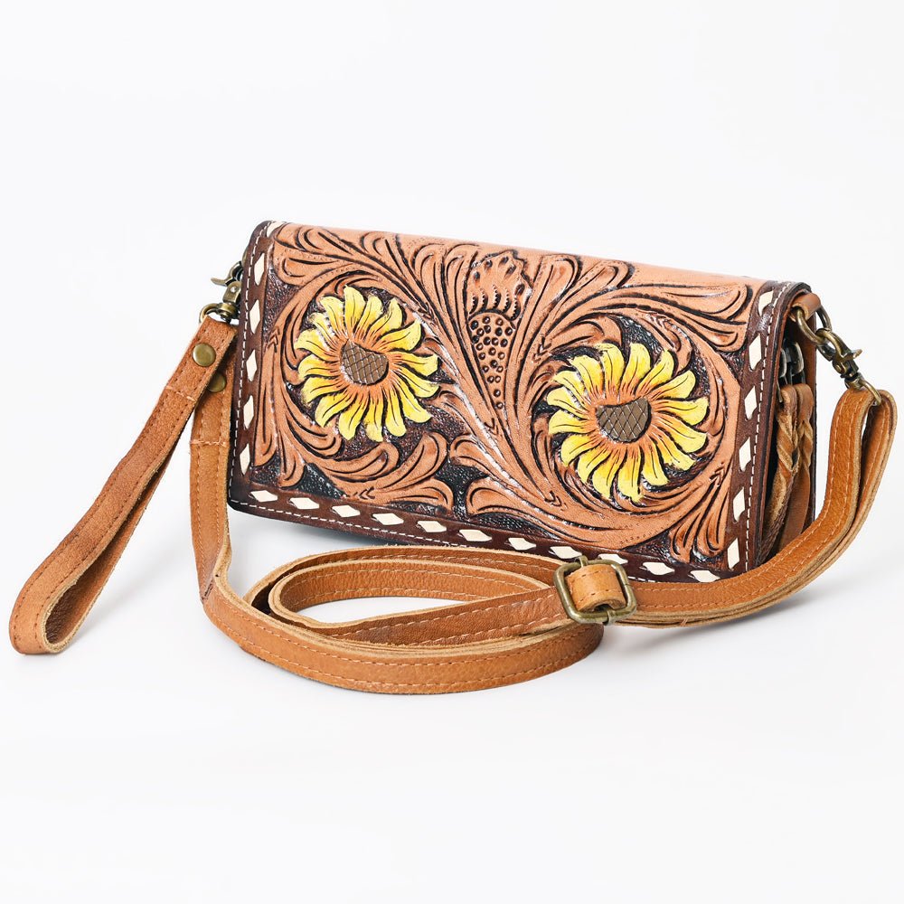American Darling Organiser Hair-On Hand Tooled Genuine Leather