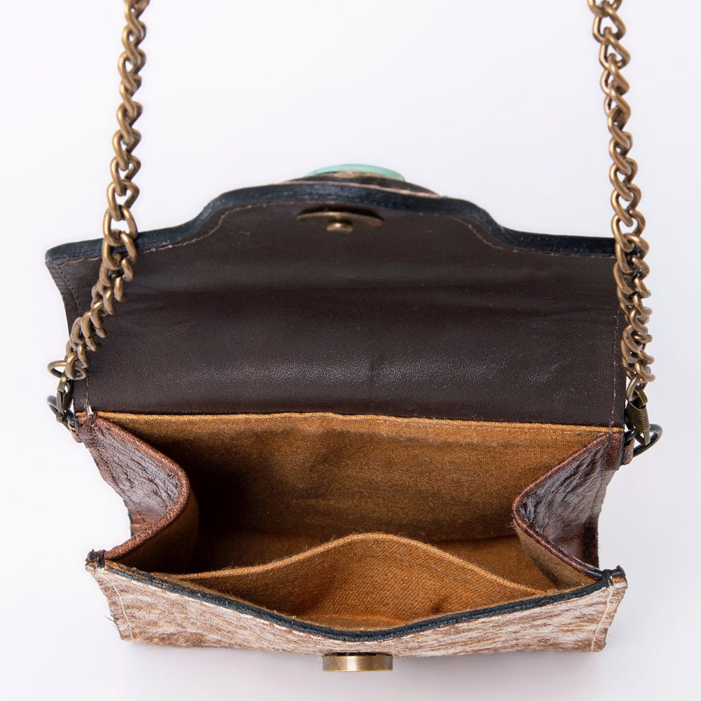 American Darling Hand Tooled Hair-On Genuine Leather