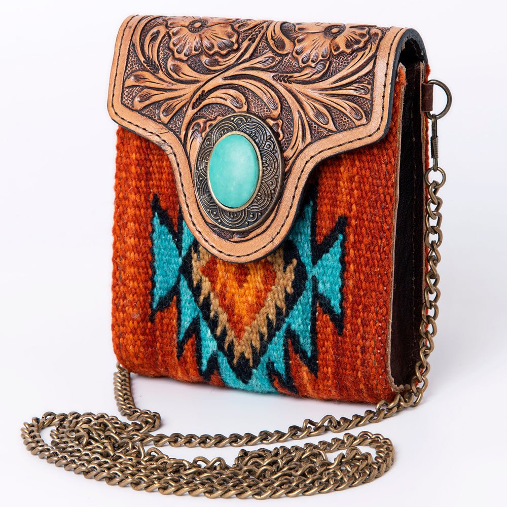 American Darling Hand Tooled Hair-On Genuine Leather