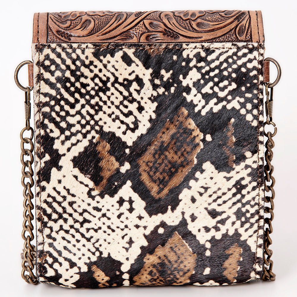 American Darling Hand Tooled Hair-On Genuine Leather