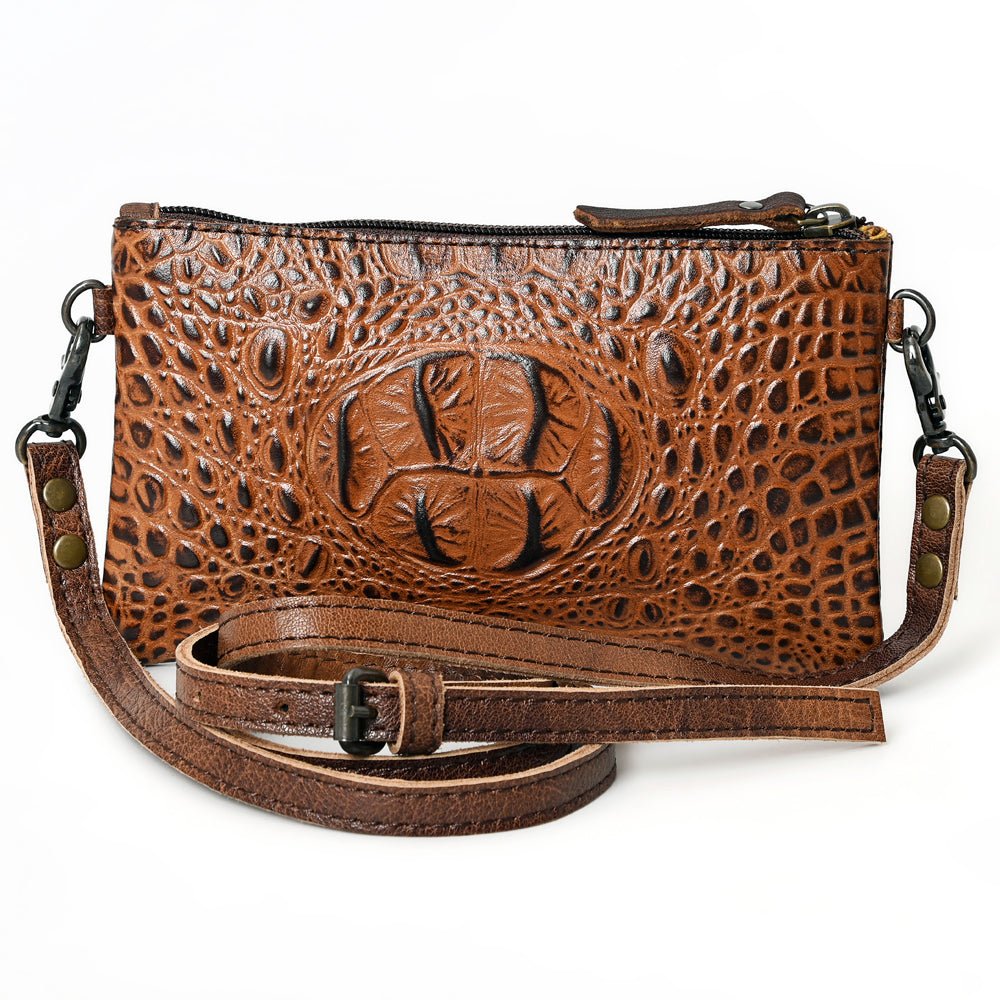 American Darling Coin Purse Hand Tooled Genuine Leather