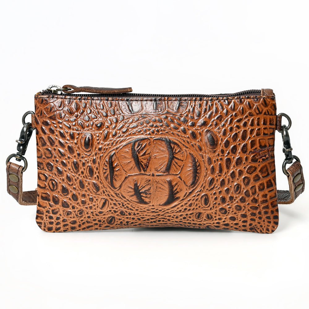 American Darling Coin Purse Hand Tooled Genuine Leather