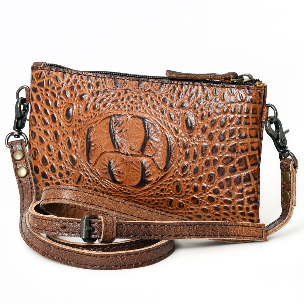 American Darling Coin Purse Hand Tooled Genuine Leather