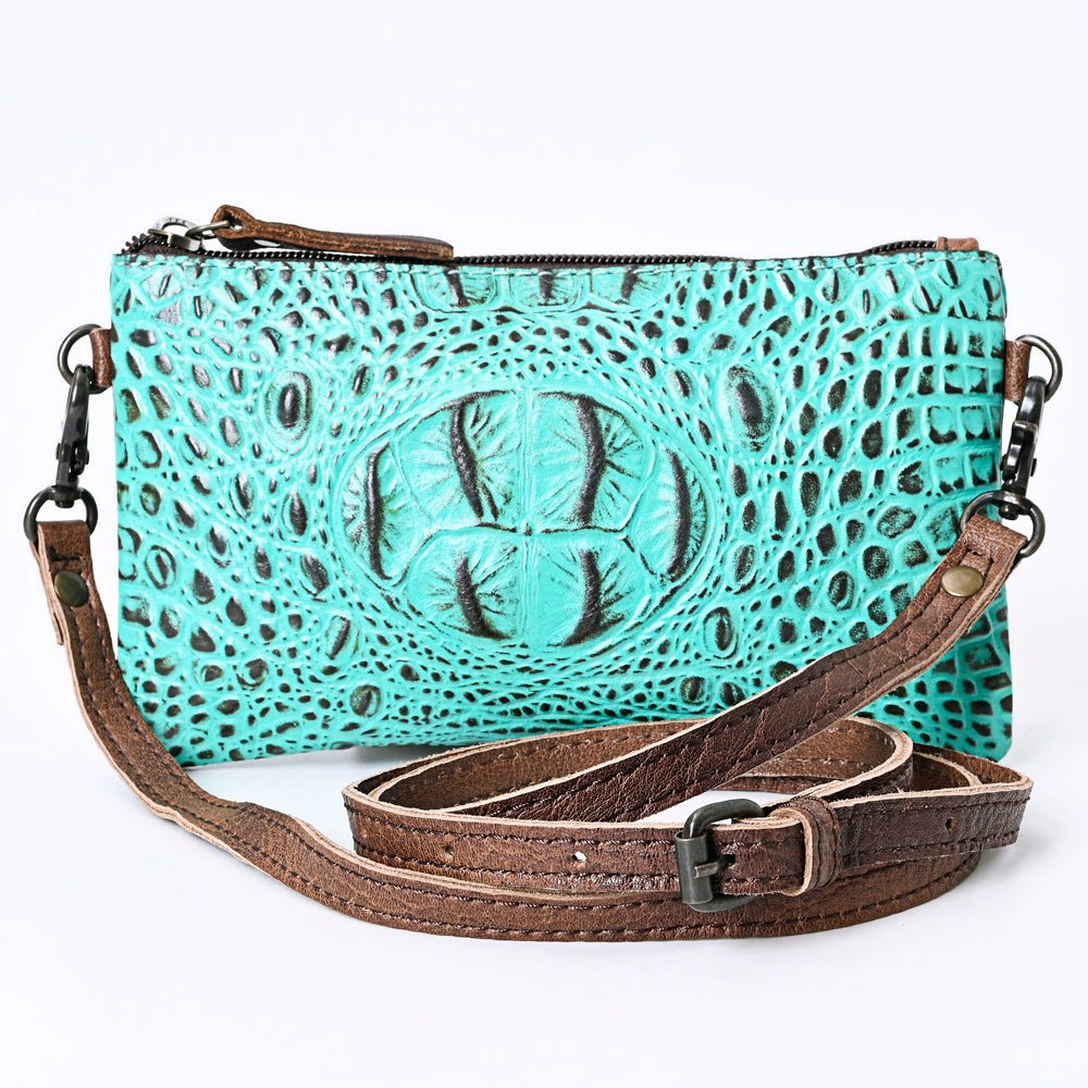 American Darling Coin Purse Hand Tooled Genuine Leather