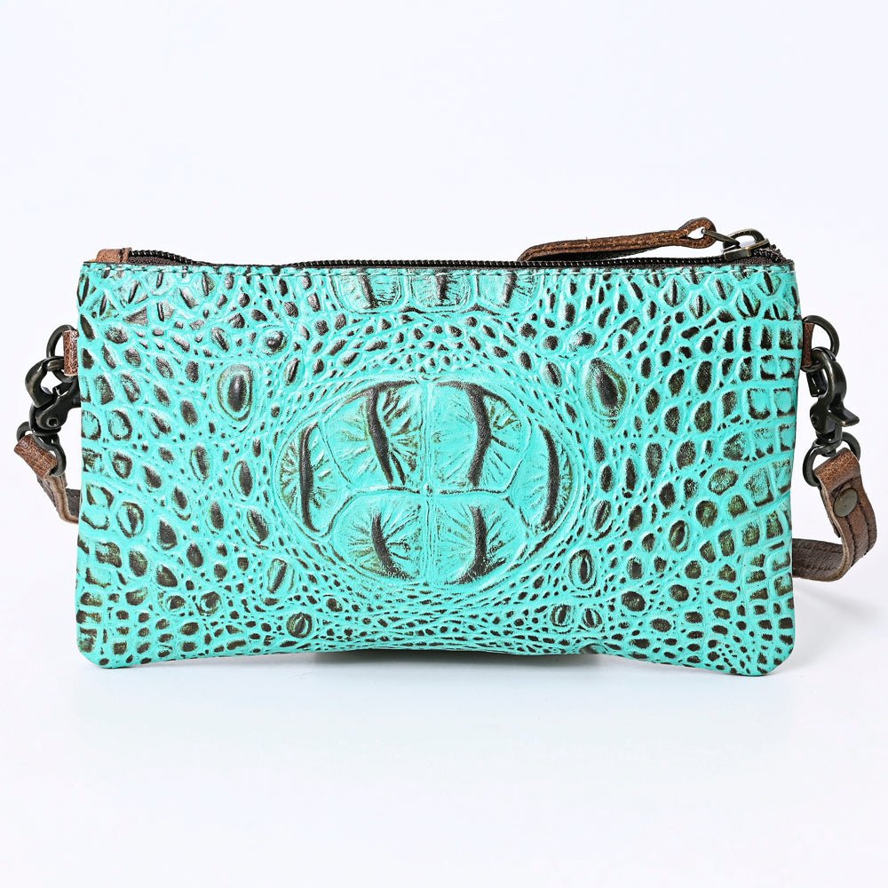 American Darling Coin Purse Hand Tooled Genuine Leather