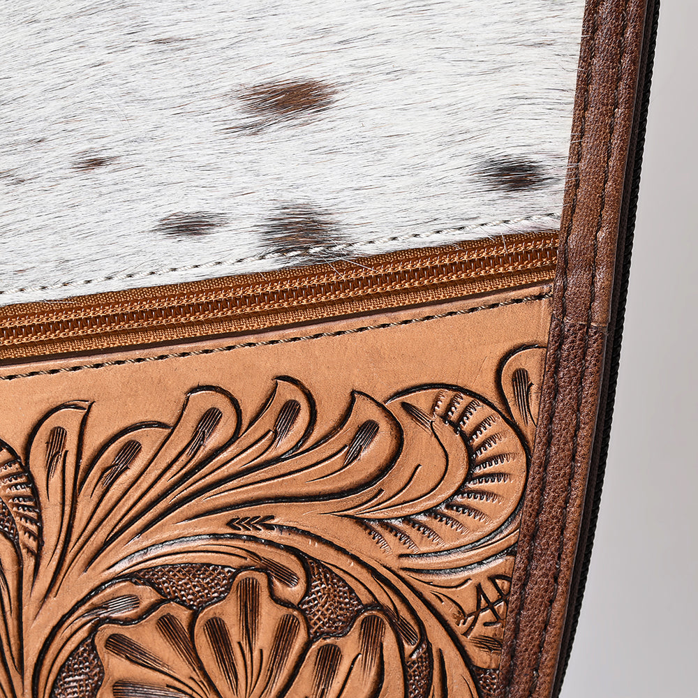 American Darling Hand Tooled Hair-On Genuine Leather