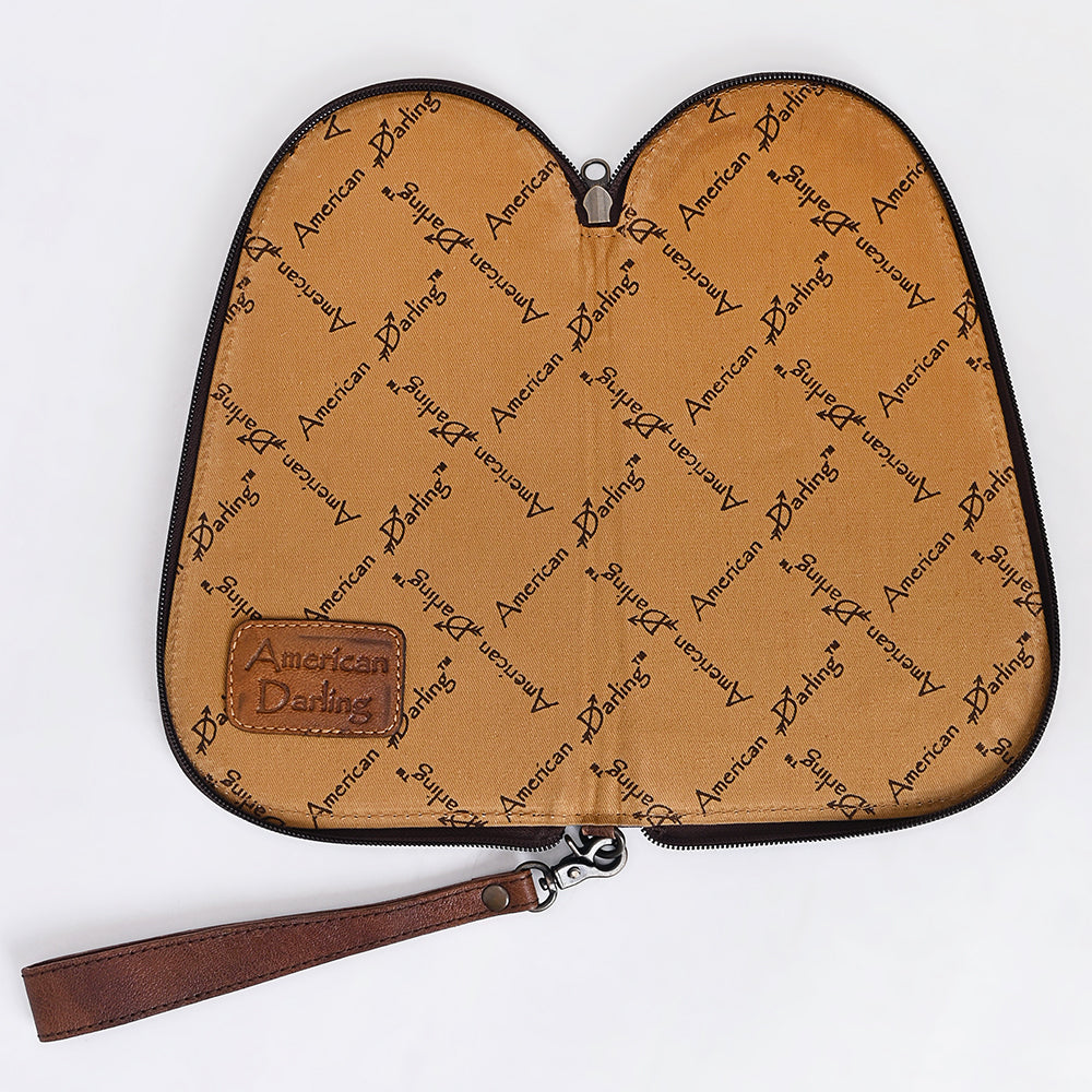 American Darling Hand Tooled Hair-On Genuine Leather