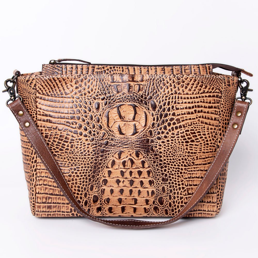 American Darling Crocodile Embossed Genuine Leather
