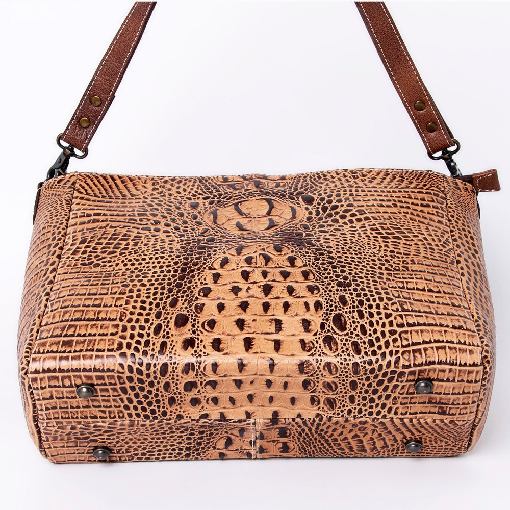 American Darling Crocodile Embossed Genuine Leather