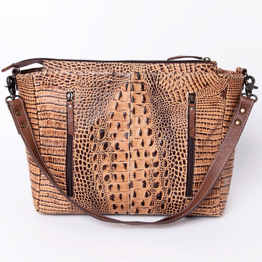 American Darling Crocodile Embossed Genuine Leather