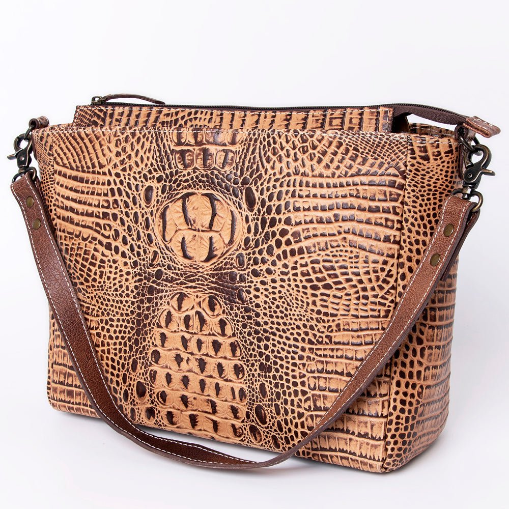 American Darling Crocodile Embossed Genuine Leather