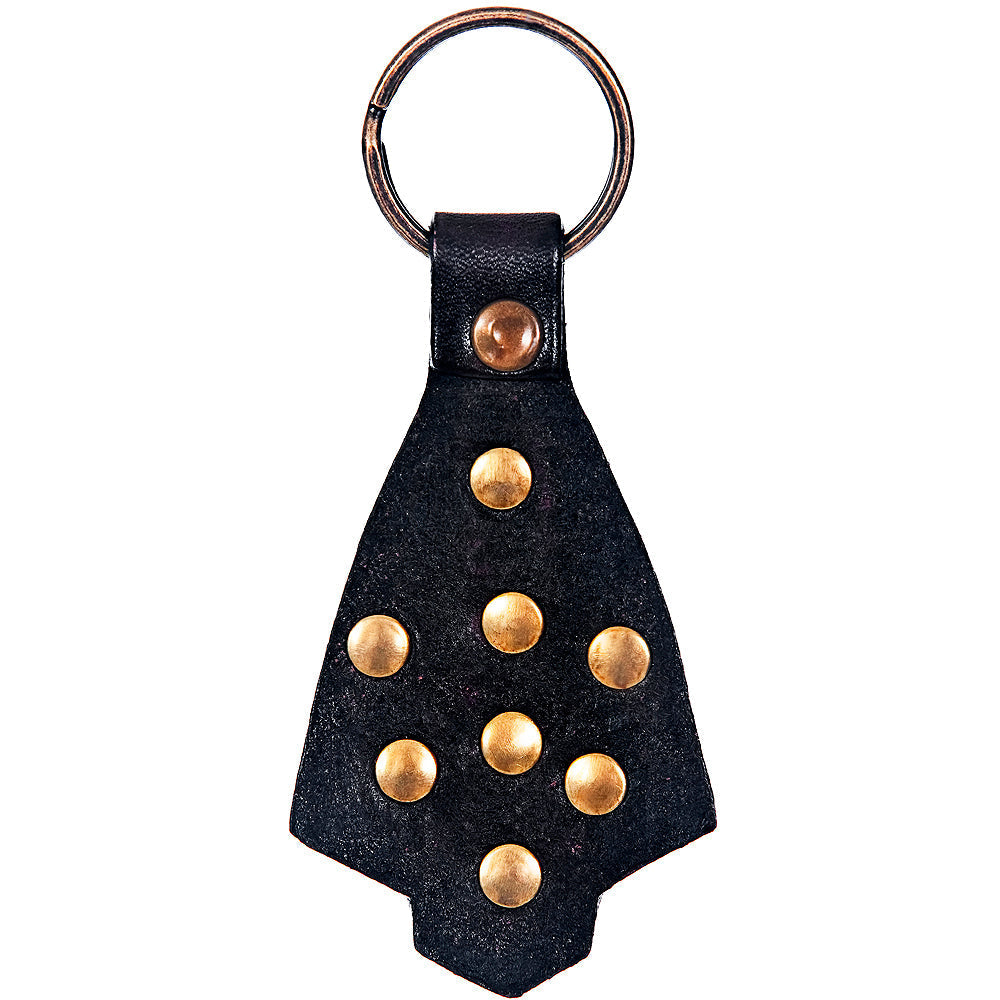 Hand Tooled Leather Key Chain Ring Handcraft Handmade Hilason