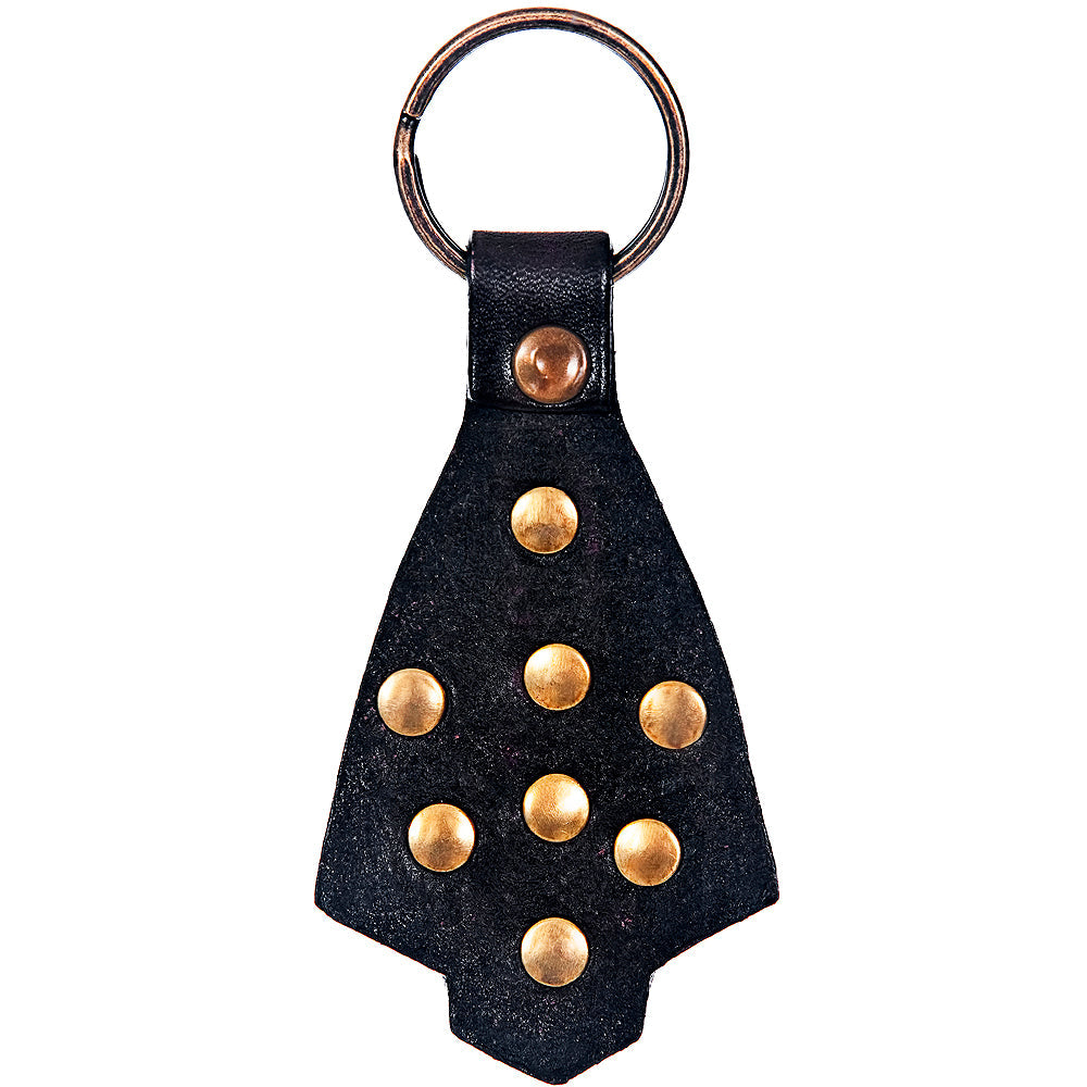 Hand Tooled Leather Key Chain Ring Handcraft Handmade Hilason