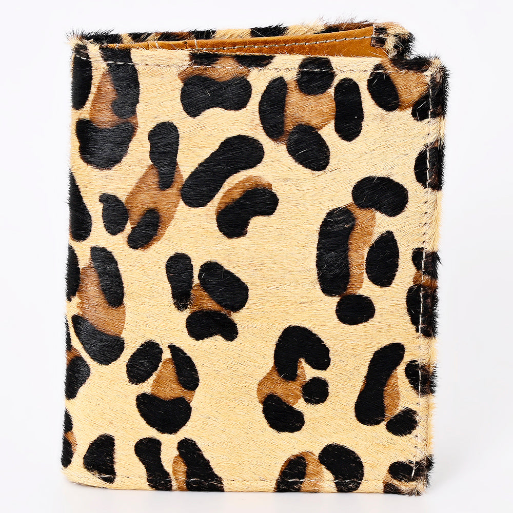 American Darling Card-Holder Western Hair-On Cowhide Genuine Leather Handcrafted Slim Bifold Wallet with ID Window