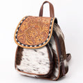 American Darling Hand-Tooled Hair-On Leather Mini Backpack