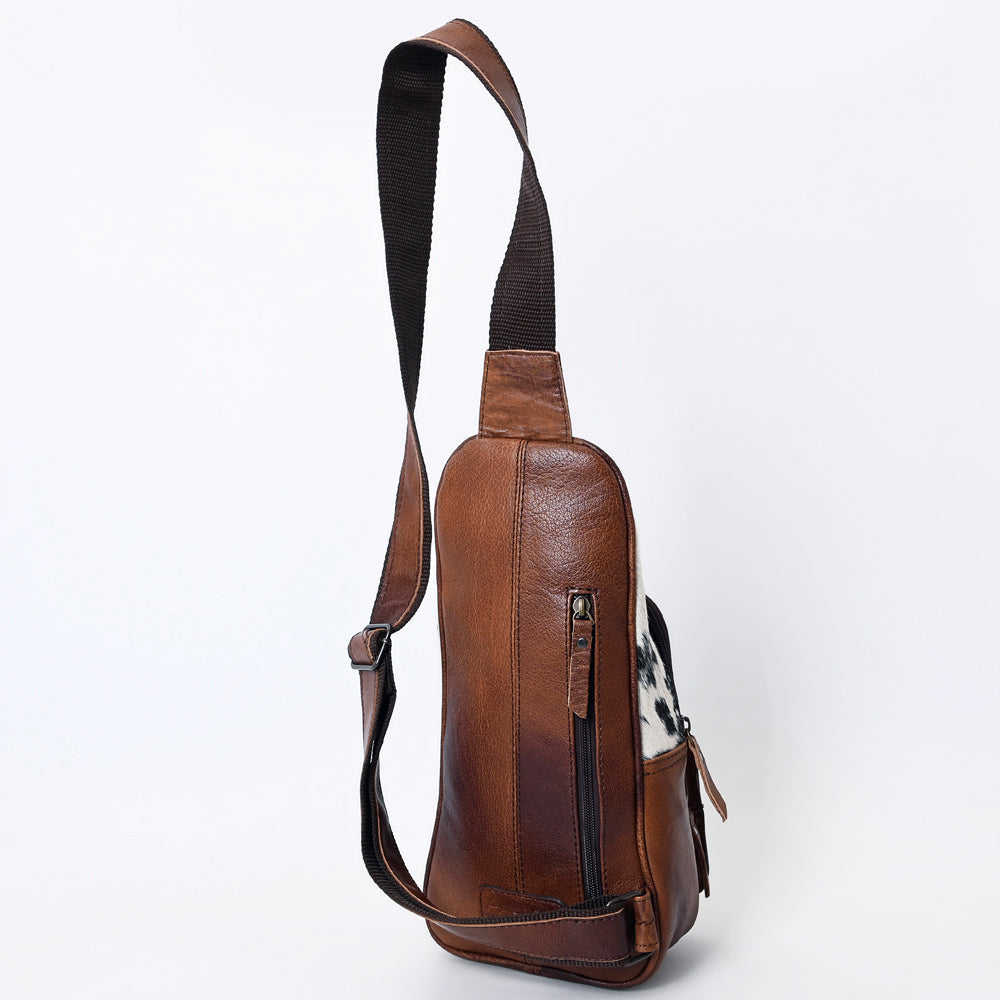 American Darling Sling Hand Tooled Hair-On Genuine Leather