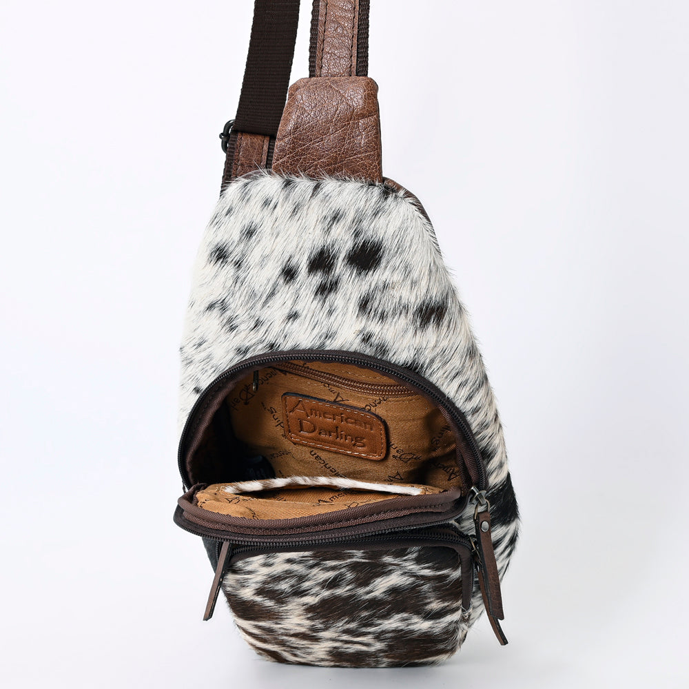 American Darling Sling Hand Tooled Hair-On Genuine Leather