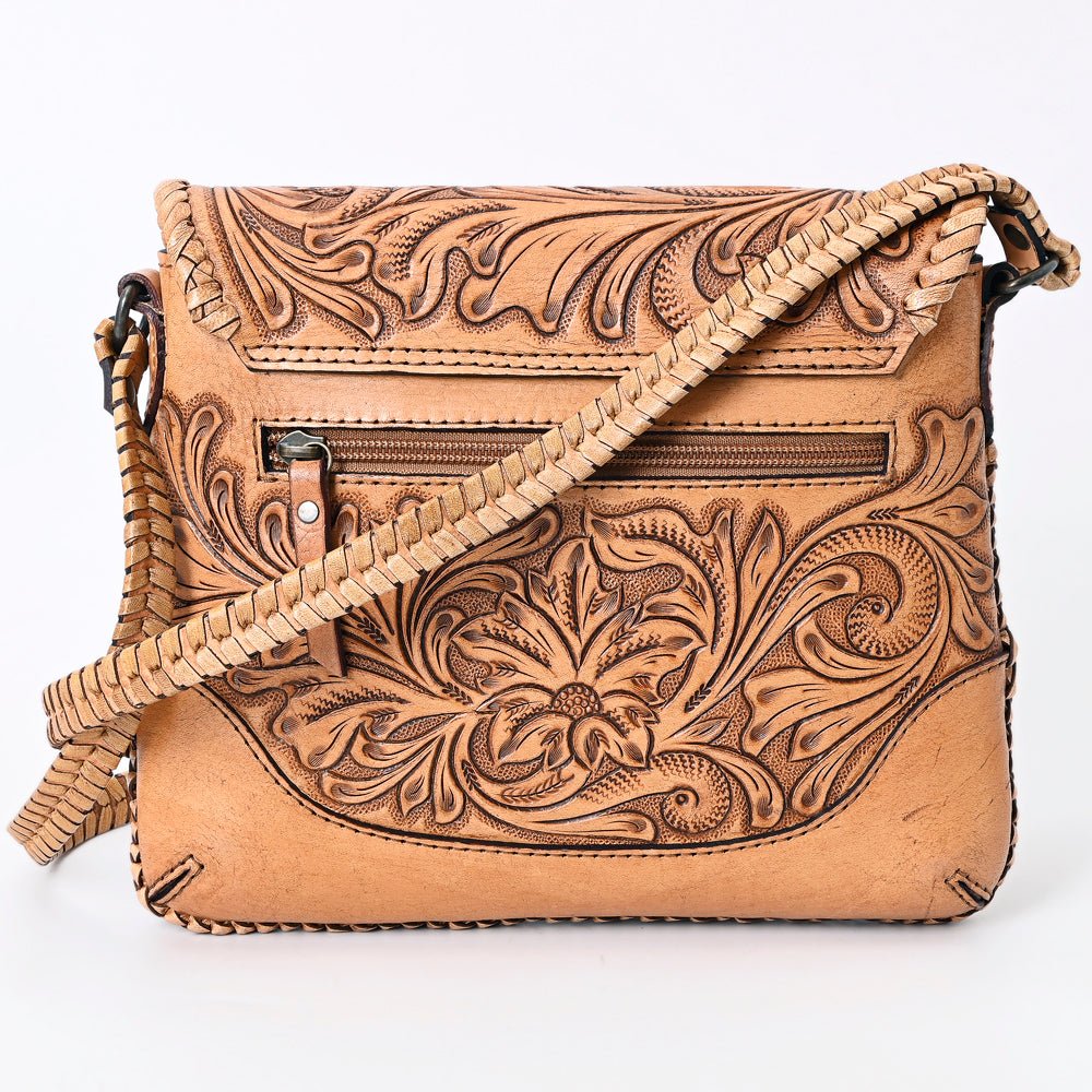 American Darling Small Crossbody Hand Tooled Genuine Leather
