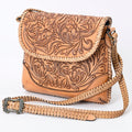 American Darling Small Crossbody Hand Tooled Genuine Leather
