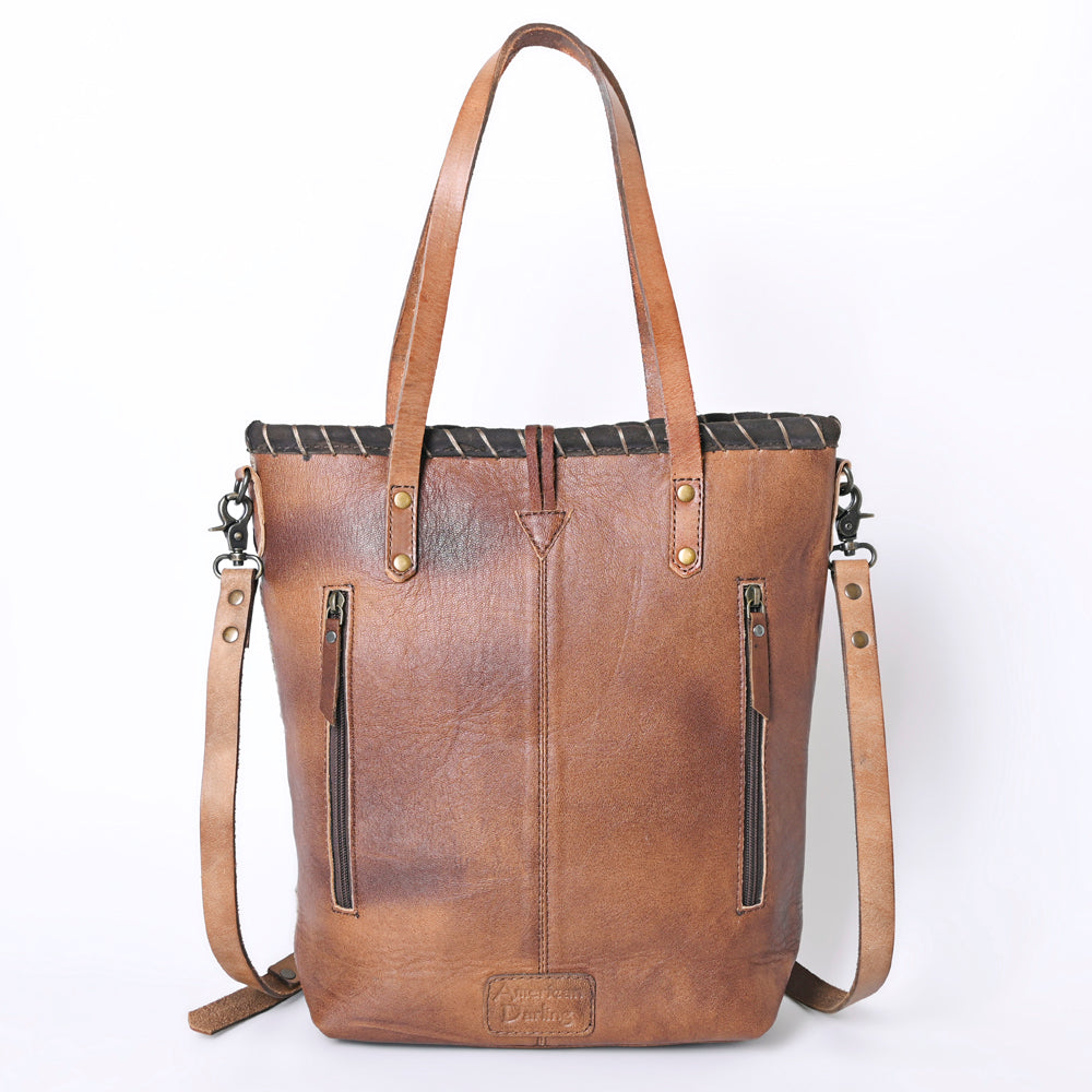 American Darling Saddle Blanket Leather Tote
