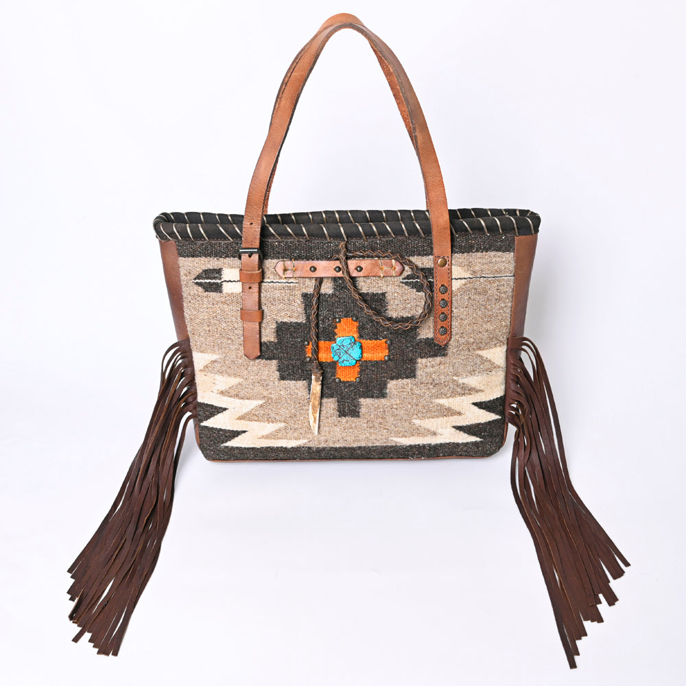 American Darling Saddle Blanket Genuine Leather Tote